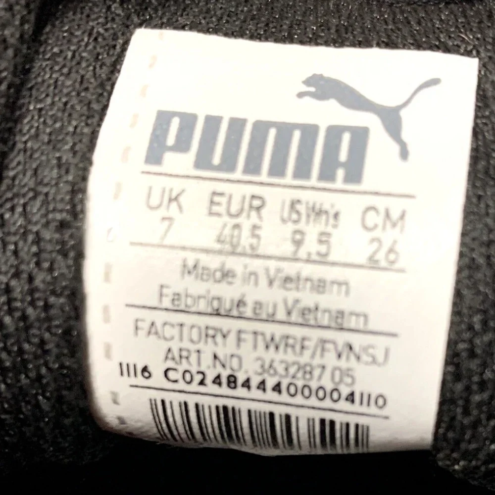 Puma Vikky Skate Platform Shoes Women’s Size 9.5 Black Sneakers
